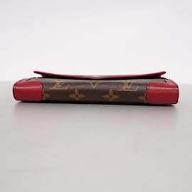 Louis Vuitton-Louis Vuitton Long Wallet Monogram Portefeuille Sarah Retiro-Brown,Fuschia