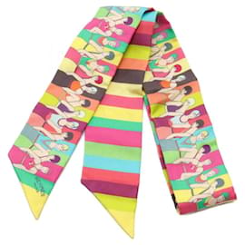 Hermès-Hermes Twilly LES BAIGNEUSES Scarf-Multiple colors