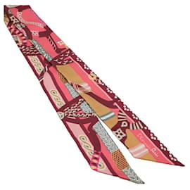 Hermès-Hermes Twilly Scarf in Pink-Pink