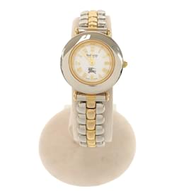 Burberry-Burberry Bicolor Quartz Wristwatch-Silvery,Golden