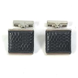 Louis Vuitton-Louis Vuitton M65072 Damier Graphite Cufflinks-Black