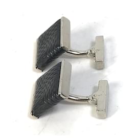 Louis Vuitton-Louis Vuitton M65072 Damier Graphite Cufflinks-Black