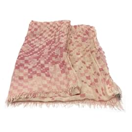 Louis Vuitton-Louis Vuitton M72578 Damier Stole in Pink-Pink