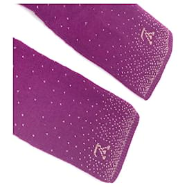 Louis Vuitton-Gants en paillettes Monogram Flower Louis Vuitton-Violet