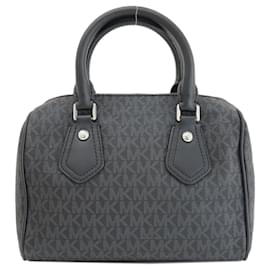 Michael Kors-Bolsa de mão MK Signature da Michael Kors-Preto