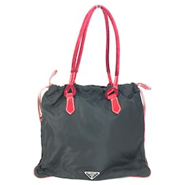 Prada-Bolsa tote bicolor Prada-Preto