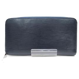 Louis Vuitton-Louis Vuitton Epi Zippy Wallet in Indigo Blue-Blue