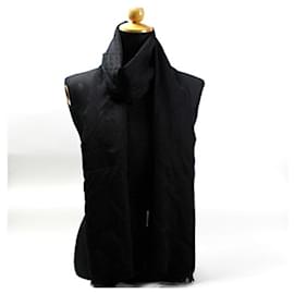 Gucci-Gucci Wool and Silk Stole-Black