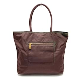 Prada-Bolsa tote de couro roxa Prada BR4354-Roxo