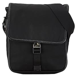 Prada-Bolsa de Ombro Prada Triangle Plate-Preto