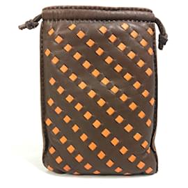 Hermès-Hermes Brown Leather Pouch-Brown