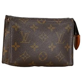 Louis Vuitton-Clutch Bag Pochette Toilette 15 Monogramm Louis Vuitton-Braun