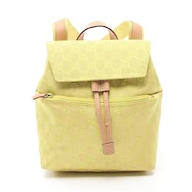 Gucci-Sac à dos en toile GG Gucci-Beige,Vert