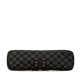 Loewe-Loewe Anagram Clutch Tasche-Braun,Schwarz