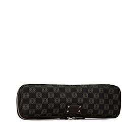 Loewe-Loewe Anagram Clutch Tasche-Braun,Schwarz