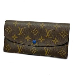 Louis Vuitton-Louis Vuitton Langer Geldbeutel Monogramm Emily-Braun,Blau