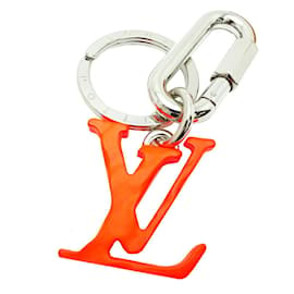 Louis Vuitton-Louis Vuitton Porte Cle LV Sharp Keychain-Silvery,Orange