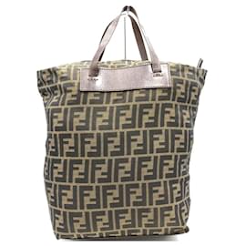 Fendi-Bolsa tote Fendi Zucca marrom-Marrom