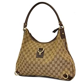 Gucci-Borsa a Spalla Gucci GG Canvas Abby 130737-Marrone