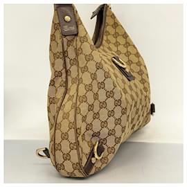 Gucci-Borsa a Spalla Gucci GG Canvas Abby 130737-Marrone