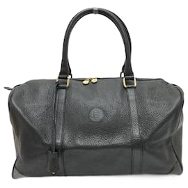 Fendi-Bolsa Boston de couro preto Fendi-Preto