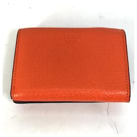 Fendi-Carteira Trifold Fendi em laranja-Laranja