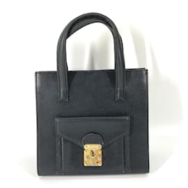 Fendi-Borsa tote in pelle nera vintage Fendi-Nero