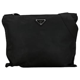 Prada-Borsa a spalla Prada Triangle Plate-Nero