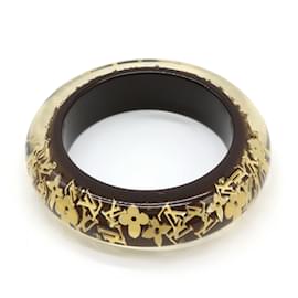 Louis Vuitton-Bracciale Inclusion GM Bangle Louis Vuitton-D'oro,Altro,Marrone scuro