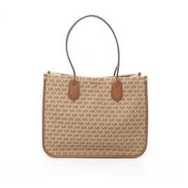 Michael Kors-Borsa Tote Signature di Michael Kors-Marrone,Beige