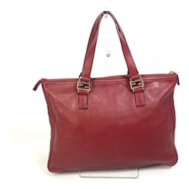 Fendi-Borsa in pelle rossa Fendi FFHardware-Rosso