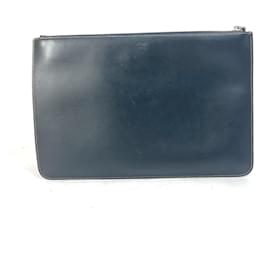 Fendi-Fendi 7N0078 Black Leather Clutch Bag-Black