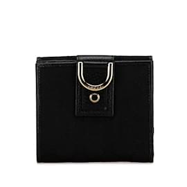 Gucci-Portafoglio bi-fold Gucci GG Canvas Abby Line-Nero