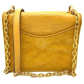 Tory Burch-Borsa a spalla in pelle gialla Tory Burch-Giallo