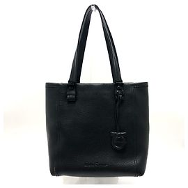 Borsa tote in pelle nera Salvatore Ferragamo Nero