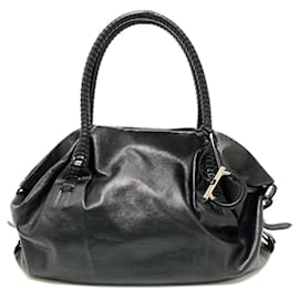 Salvatore Ferragamo-Borsa Gancini di Salvatore Ferragamo-Nero