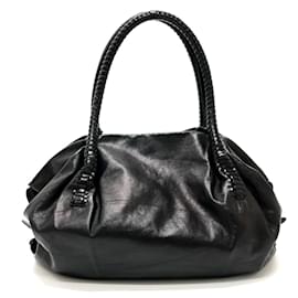 Salvatore Ferragamo-Borsa Gancini di Salvatore Ferragamo-Nero