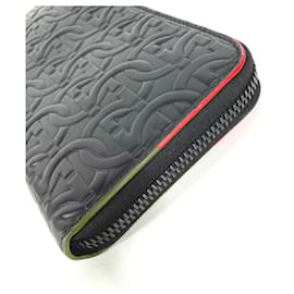 Salvatore Ferragamo-Salvatore Ferragamo Black Leather Long Wallet-Black