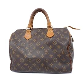 Louis Vuitton-Borsa Louis Vuitton Monogram Speedy 30-Marrone