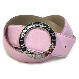 Bulgari Cinto de couro rosa Bvlgari Rosa