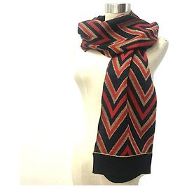 Gucci Navy Wool Stole Navy blue