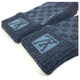Louis Vuitton-Gants en laine gris Louis Vuitton-Marron