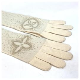 Louis Vuitton-Louis Vuitton Ivory Gloves-White