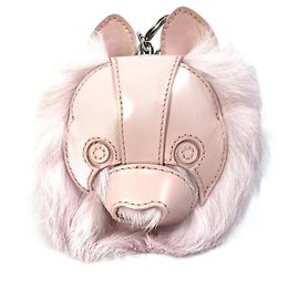 Chaveiro de couro rosa Christian Dior Rosa