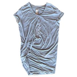 Asymmetrical T-Shirt “Hiked T” Rick Owens from SS2022 Light blue