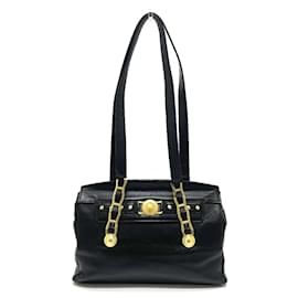 Versace-Borsa a Spalla Sunburst Chain di Versace Gianni-Nero