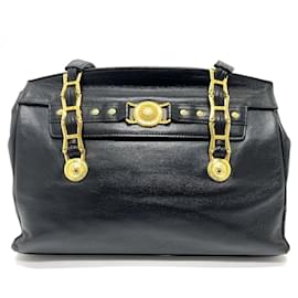 Versace-Borsa a Spalla Sunburst Chain di Versace Gianni-Nero