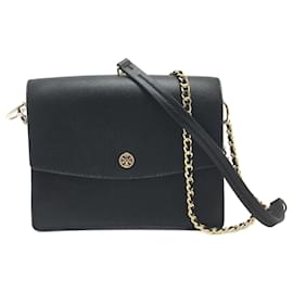 Tory Burch-Borsa a spalla in pelle nera Tory Burch-Nero