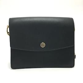 Tory Burch-Borsa a spalla in pelle nera Tory Burch-Nero