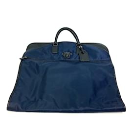 Versace-Versace Navy Cloth Garment Bag-Navy blue